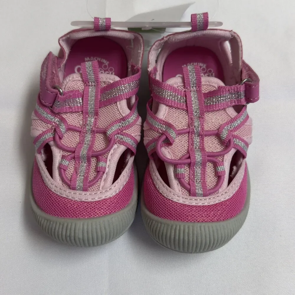 OshKosh Everplay Flexible Outsole Bump Toe Sandal Toddler Size 6 Pink